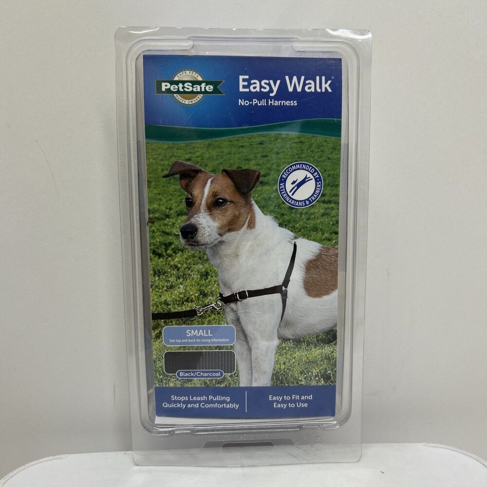 PetSafe Easy‎ Walk No-Pull Dog Harness Black/charcoal Size Small Free Shipping